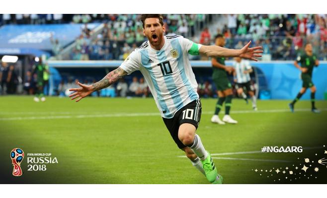 كأس العالم: الأرجنتين تفوز  على نيجيريا