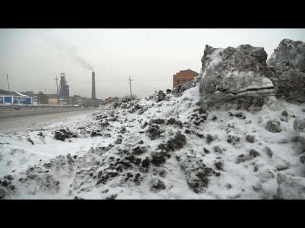 ثلوج سوداء في سيبيريا بسبب التلوث