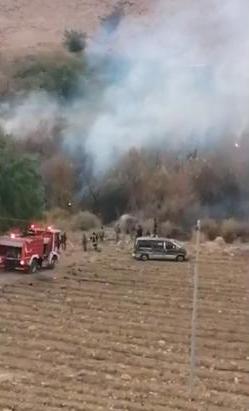 دفاع مدني الطفيلة يخمد حريق شب في مساحات زراعية في البربيطة