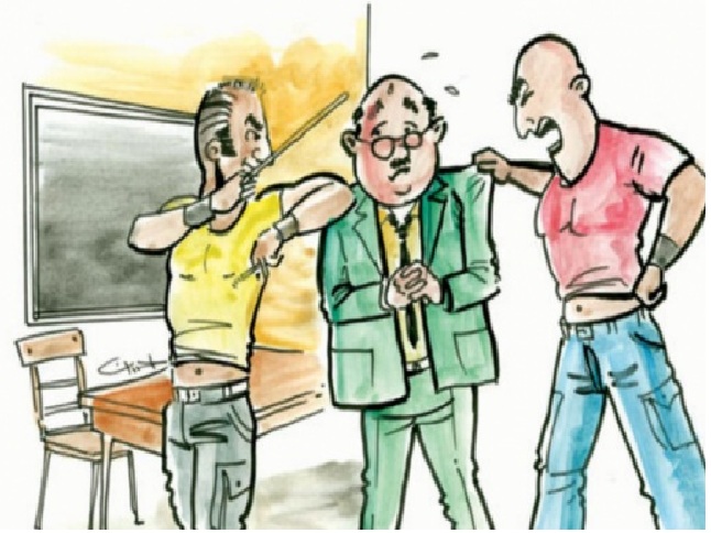 الاعتداء على معلم داخل الغرفة الصفية في عجلون