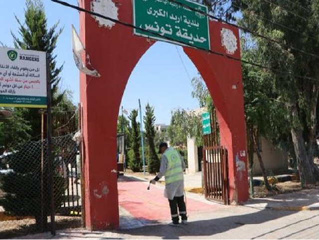 الكورونا تغلق الحدائق في اربد