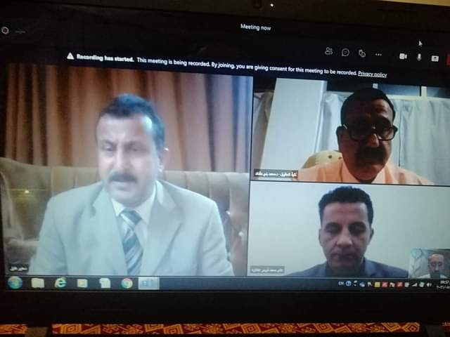 مناقشة الماجستير للطالب العنانزة