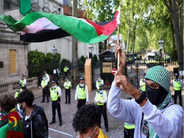 الآلاف يتظاهرون في لندن ضد بيع السلاح لإسرائيل