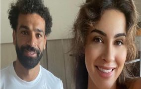 محمد صلاح مع ملكة جمال الهند في 