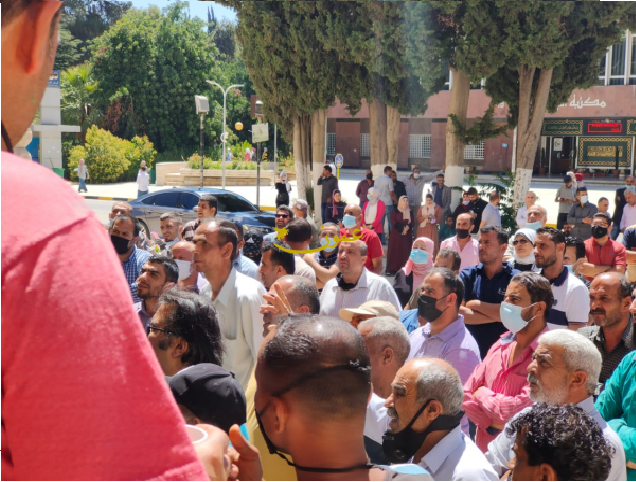 اعتصام في الجامعة الأردنية للمطالبة بعلاوة الـ 30%