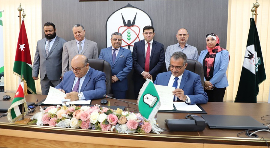 توقيع مذكرة تفاهم بين اليرموك والأكاديمية الليبية للدراسات العليا