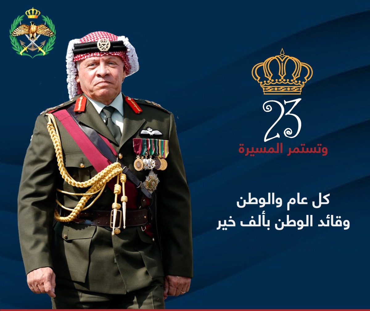 رئيس الجامعة الأردنية العقبة يهنئ القائد بعيد الجلوس الملكي