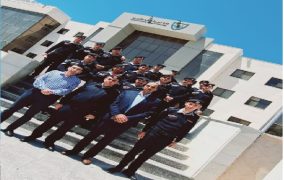 وفد من مركز تدريب دفاع مدني الوسط يزور الكلية الجامعية للتكنولوجيا