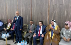 <em>مندوبا عن الملك وولي العهد…. العيسوي يعزي عشيرة الفاعوري</em>